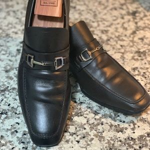 Gucci Men’s Leather Horsebit Loafer Shoes